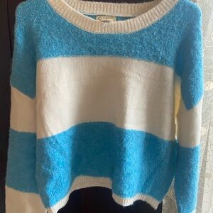 Jessica Simpson Blue and White Striped Sweater
